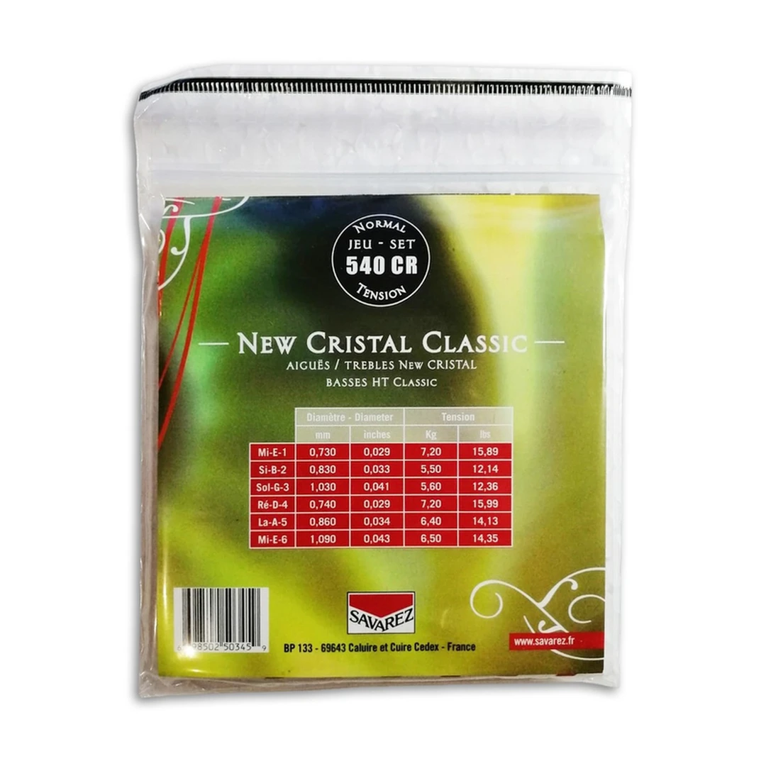 Струны для классической гитары Savarez 540CR New Cristal Classic Normal