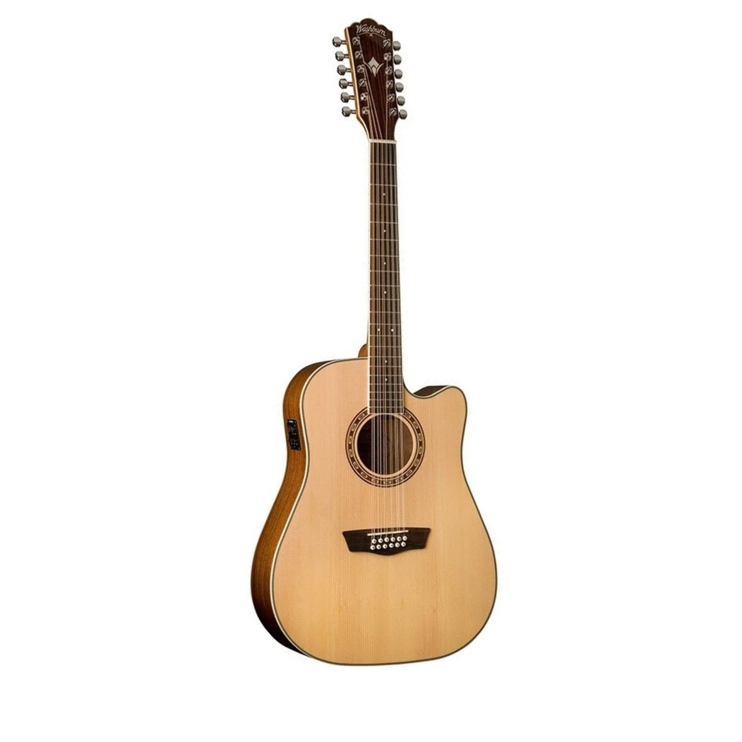 12-струнная электроакустическая гитара Washburn WD10SCE12