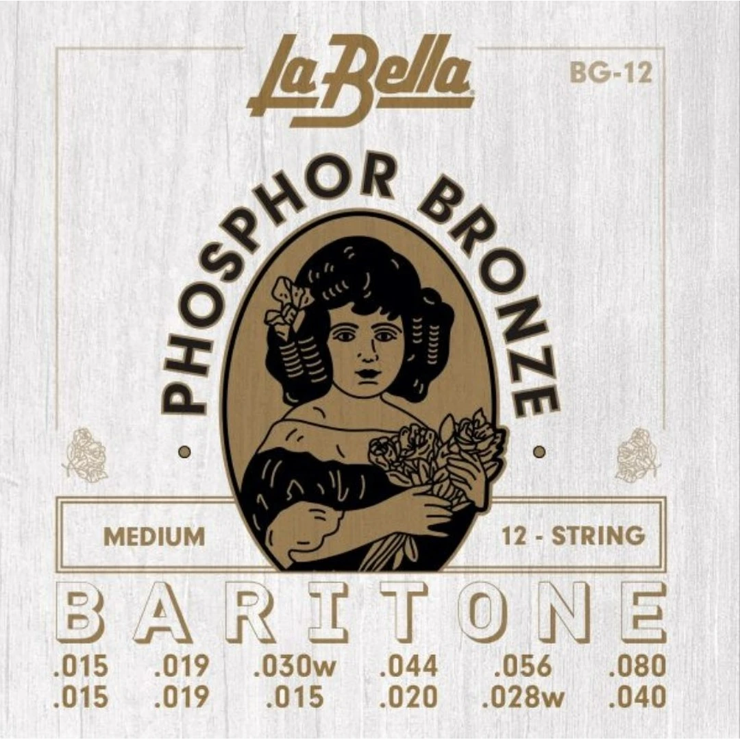 Струны для 12-ти струнной гитары La Bella BG-12