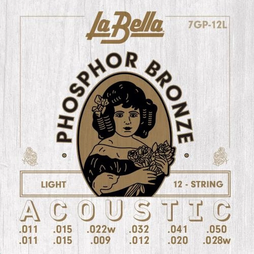 Струны для 12-ти струнной гитары La Bella 7GP12L