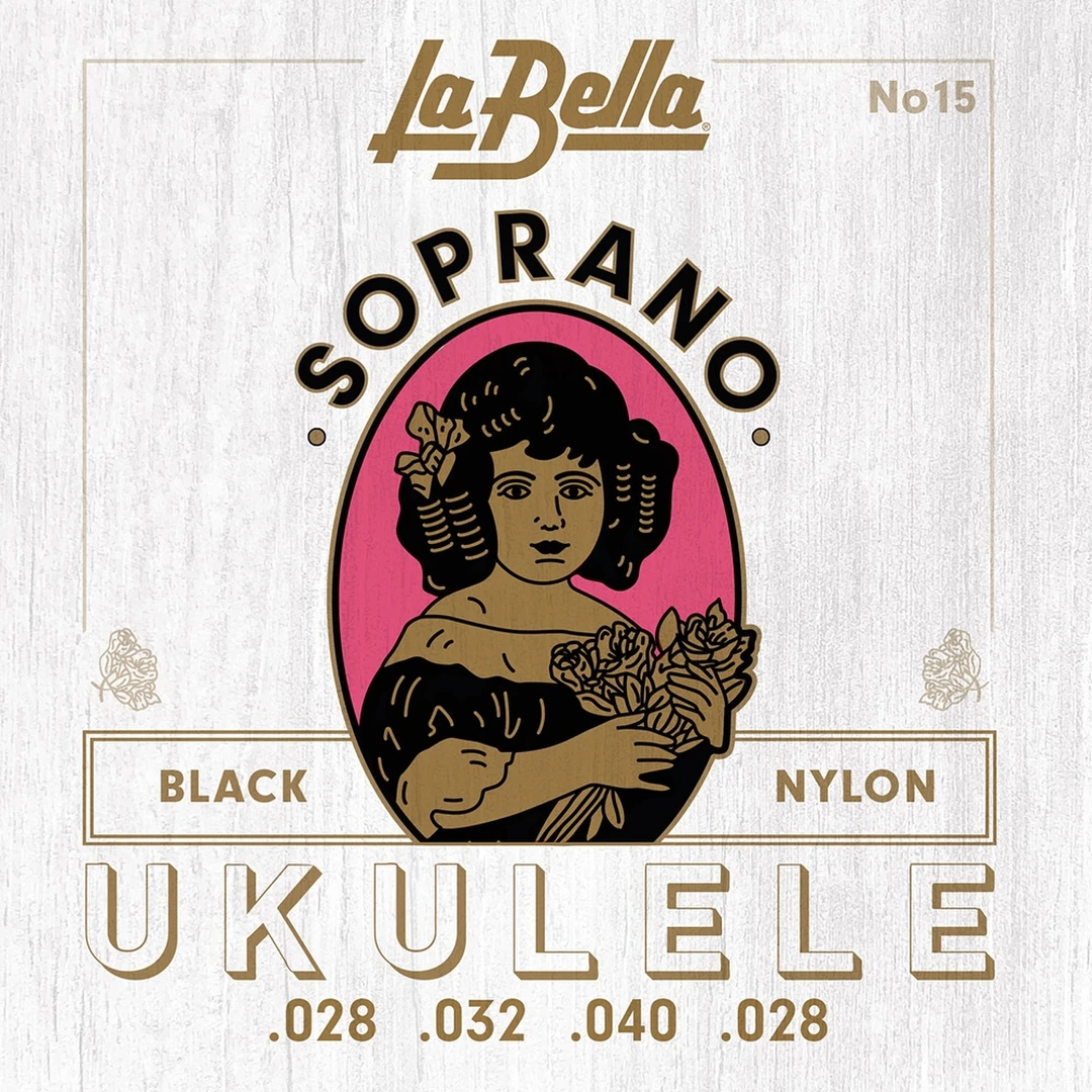 Струны для укулеле La Bella 15 Black