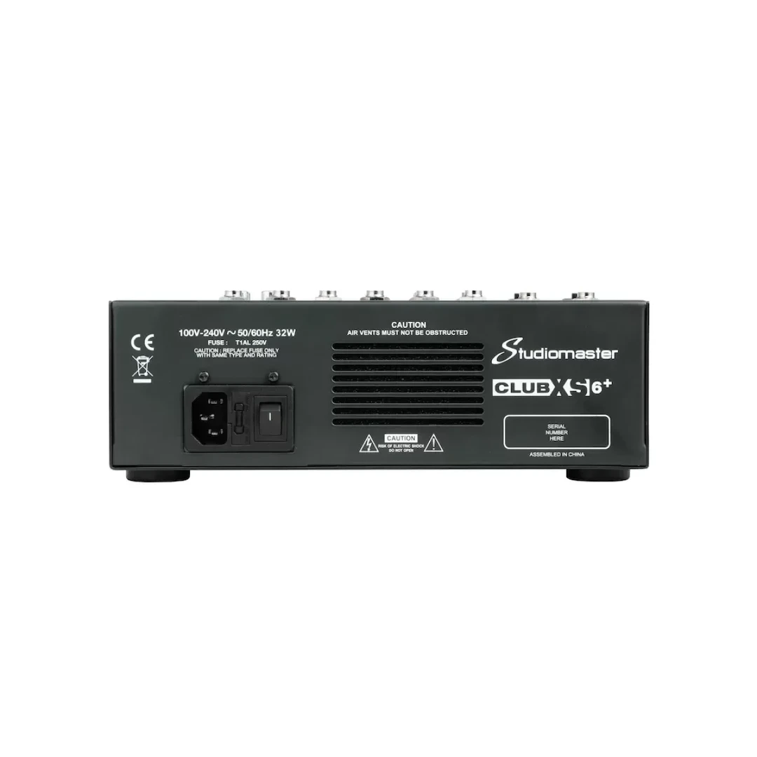 Аналоговый пассивный микшерный пульт Studiomaster CLUB XS6+