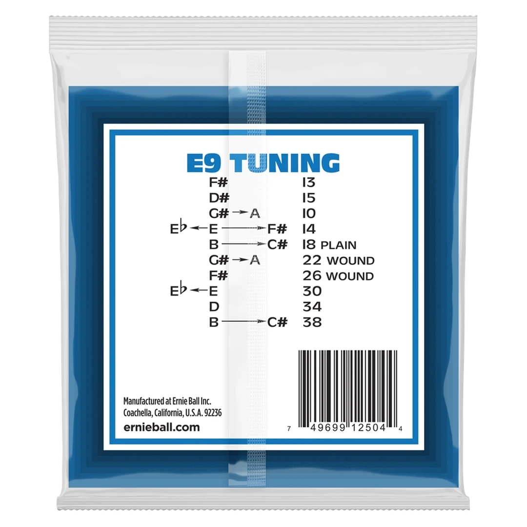 Струны для электрогитары Ernie Ball 2504 Stainless Steel E9