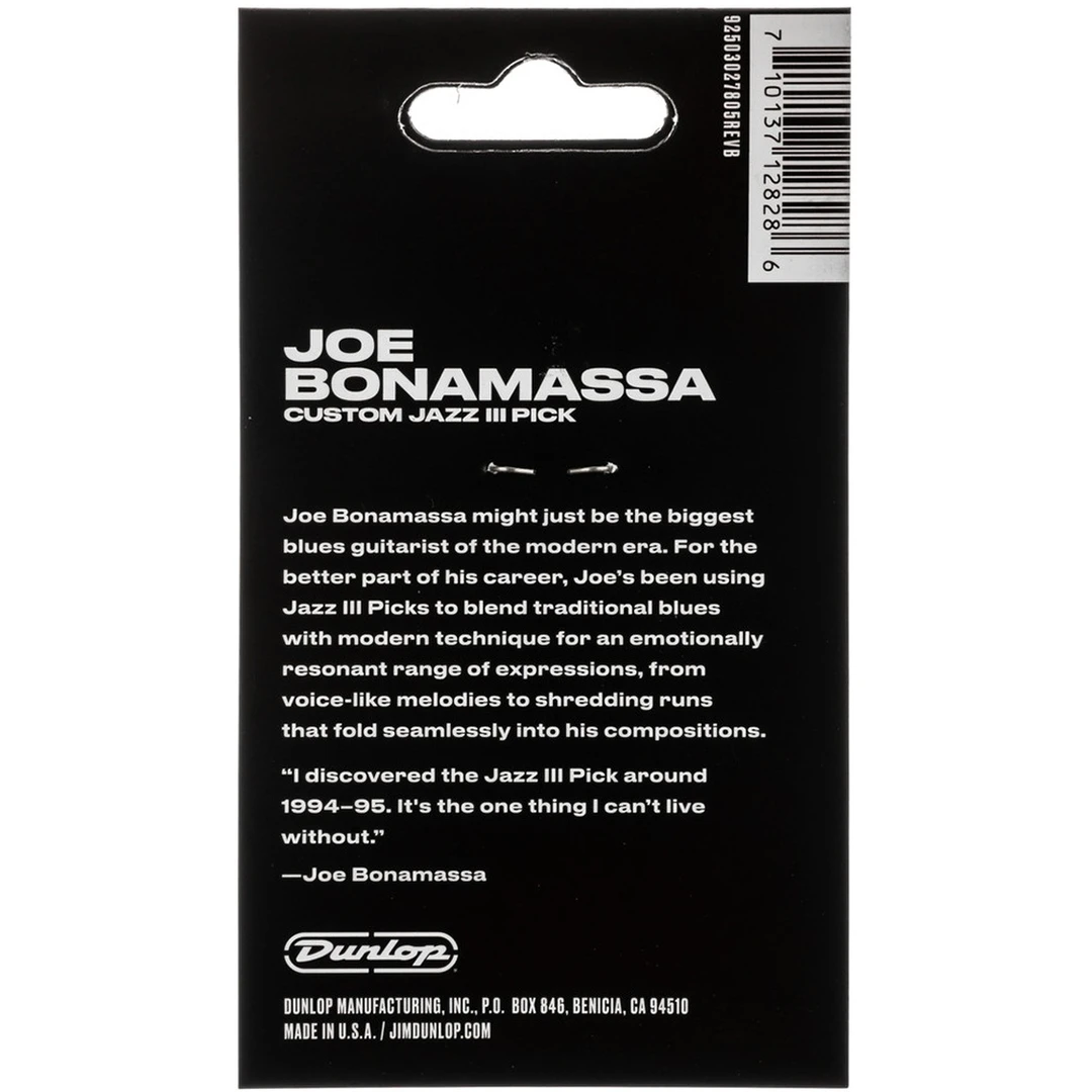 Набор медиаторов Dunlop 47PJB3NG Bonamassa Jazz III Gold