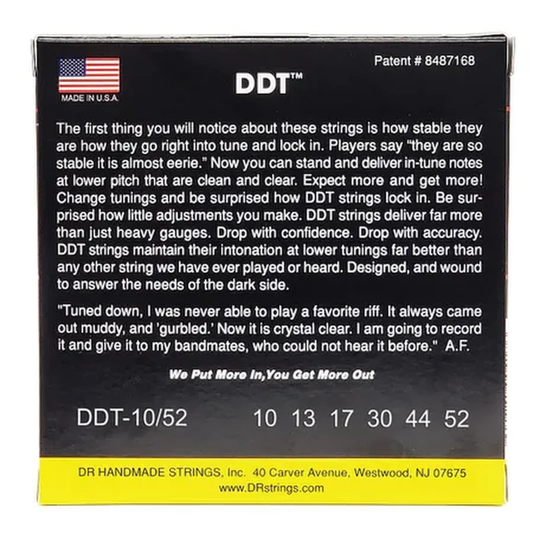 Струны для электрогитары DR DDT-10/52 10-52