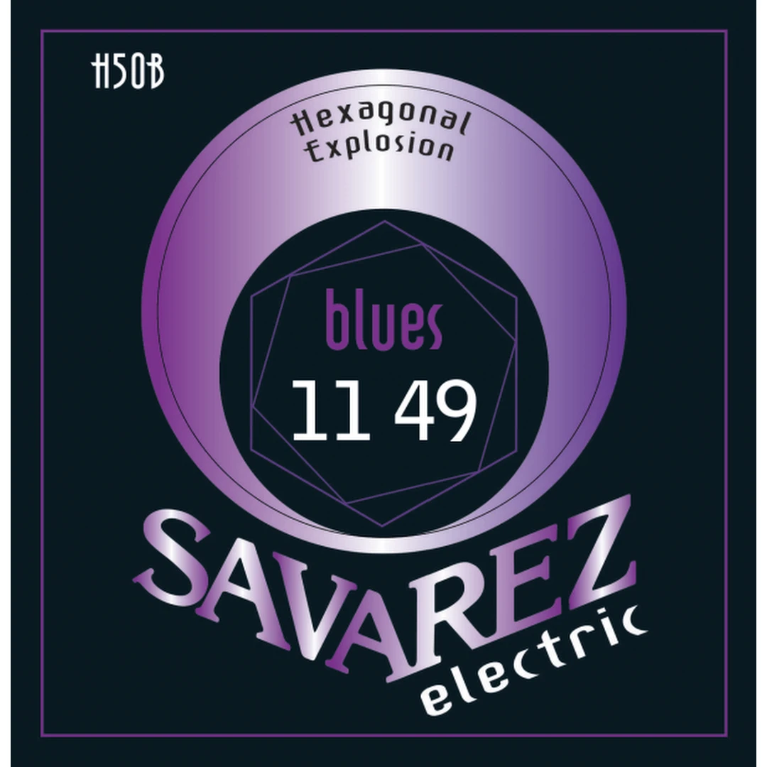 Струны для электрогитары Savarez H50B Hexagonal Explosion 11-49