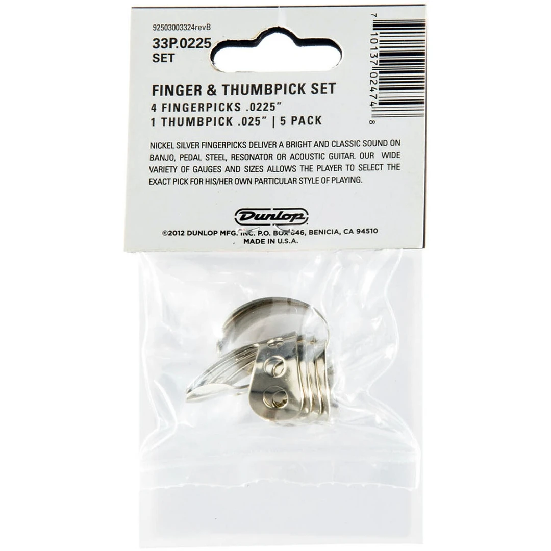 Набор когтей Dunlop 33P.0225 Nickel Silver