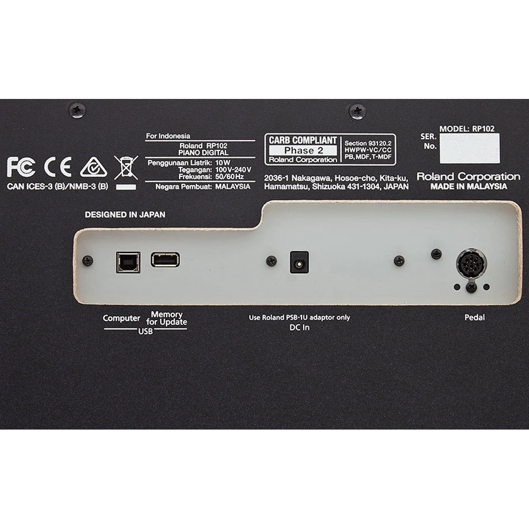 Цифровое пианино Roland RP102-BK