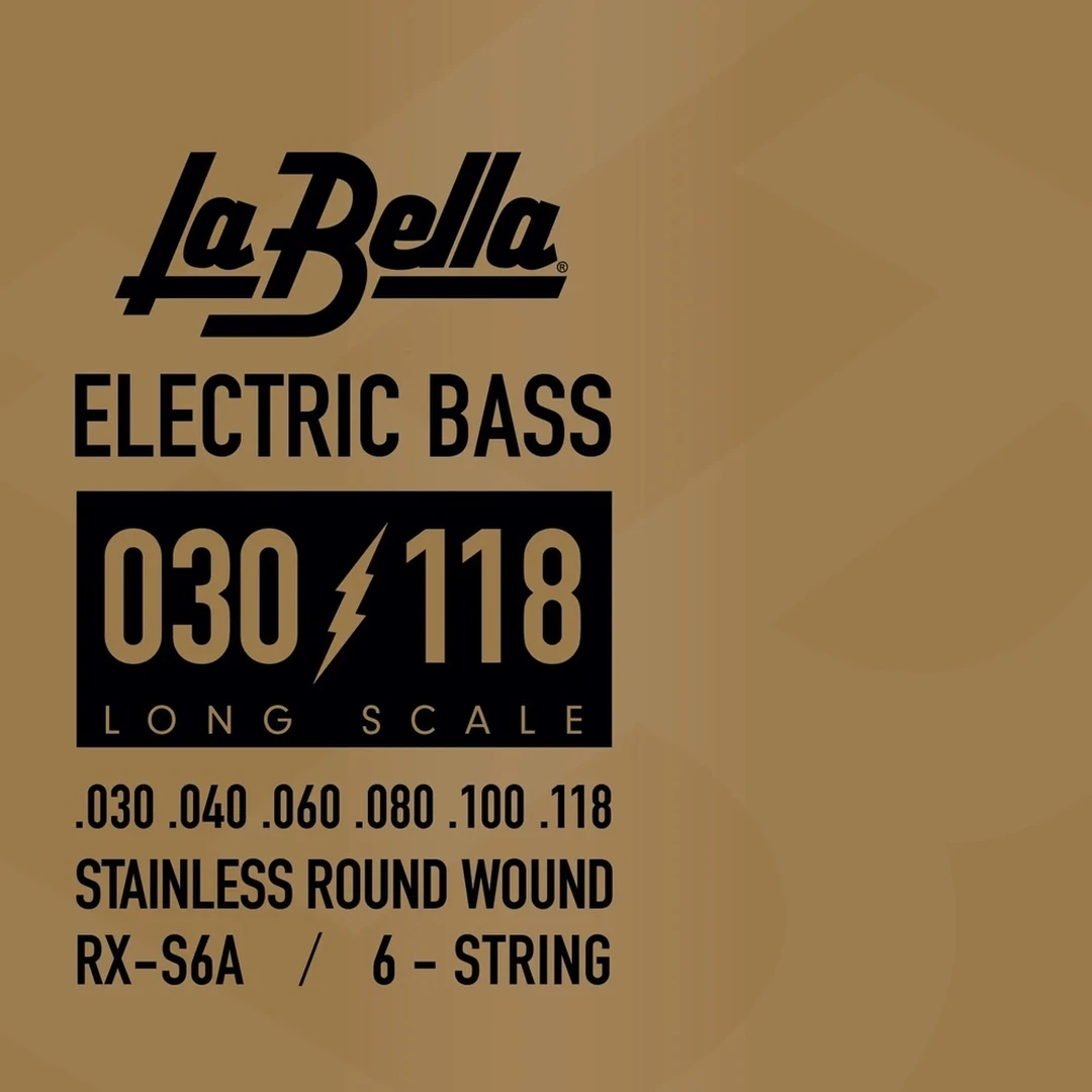 Струны для бас-гитары La Bella RX-S6A 30-118