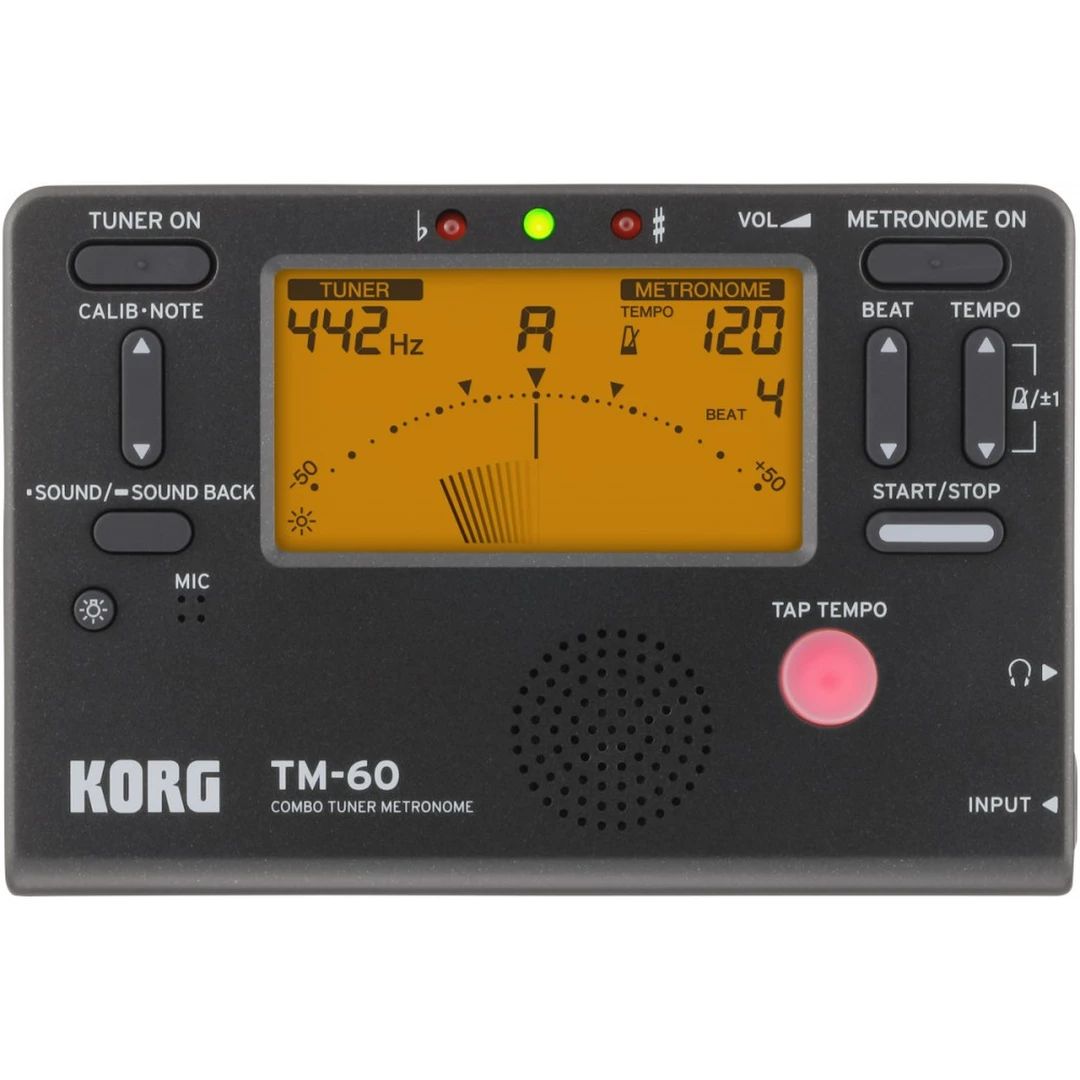 Тюнер-метроном Korg TM-60-BK