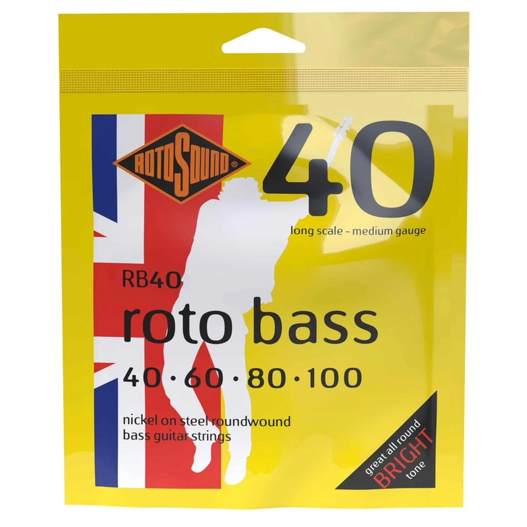 Струны для бас-гитары Rotosound RB40 Nickel 40-100