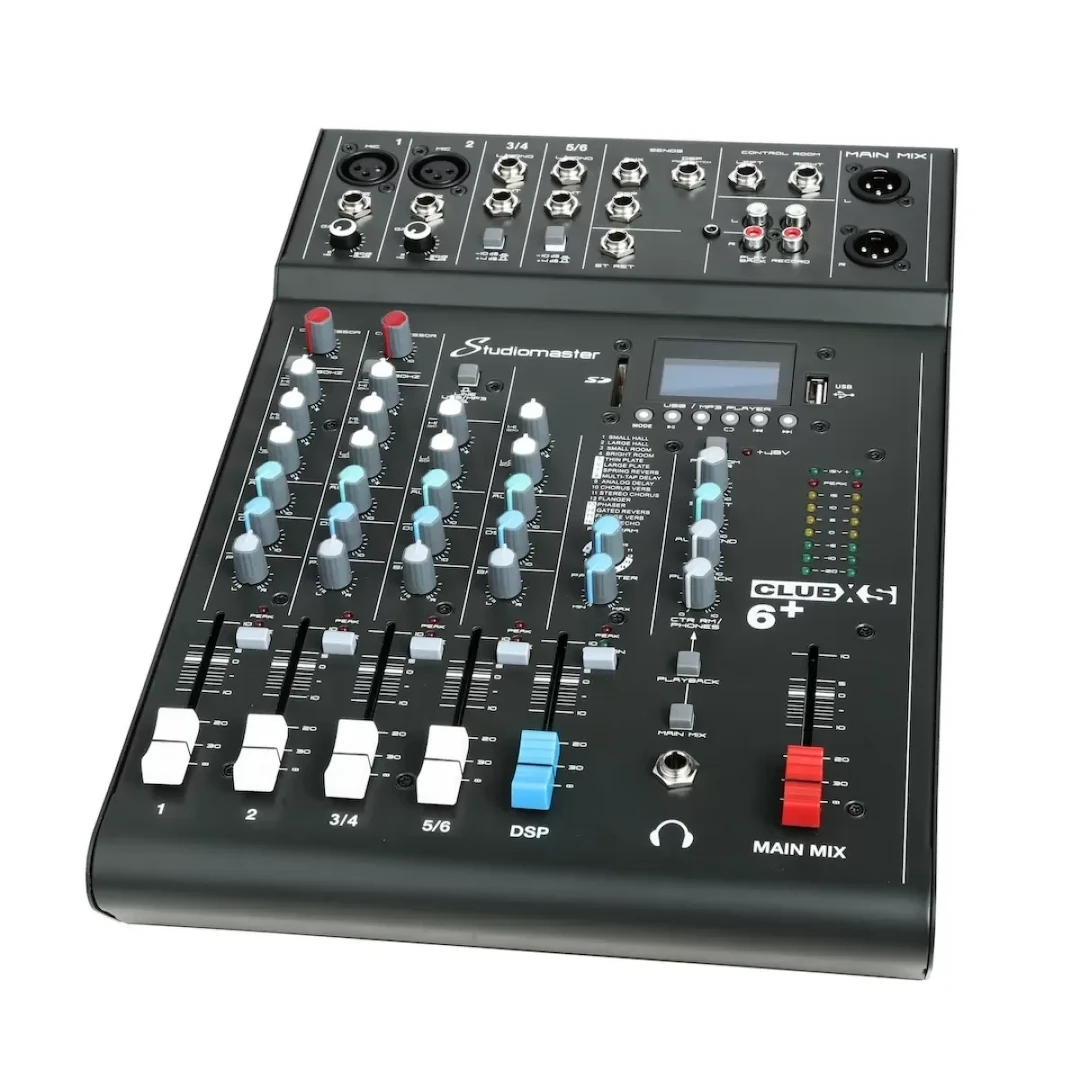 Аналоговый пассивный микшерный пульт Studiomaster CLUB XS6+