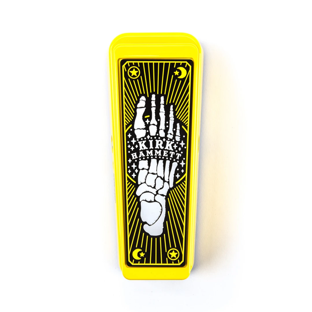 Педаль эффектов Dunlop KH95Y Kirk Hammett Cry Baby Wah Limited Edition Yellow Sparkle