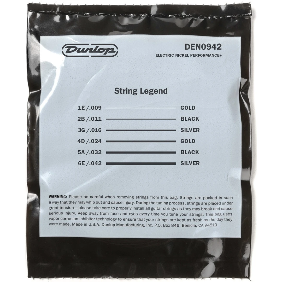 Струны для электрогитары Dunlop DEN0942 9-42