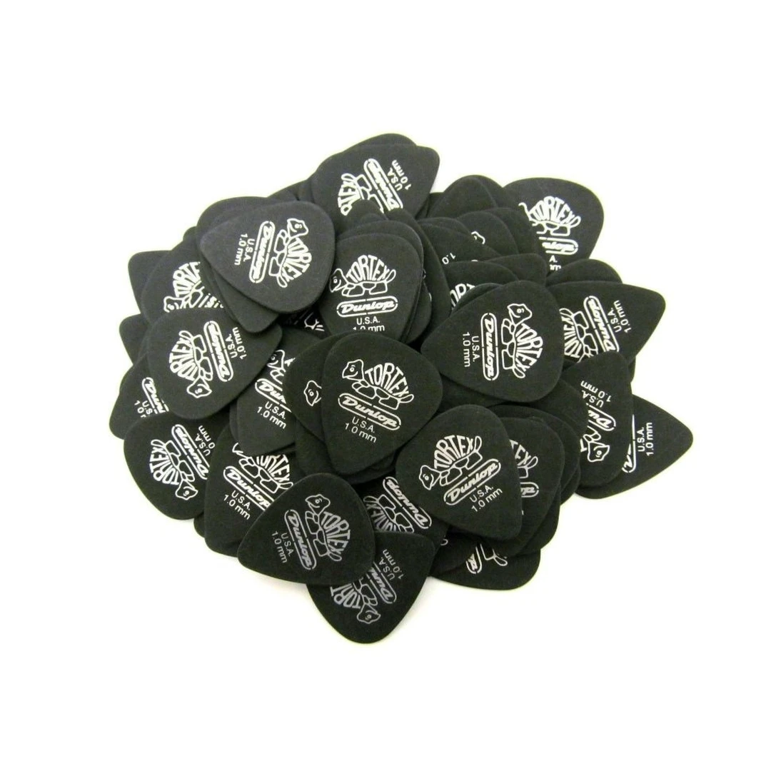 Набор медиаторов Dunlop 488P1.0 Tortex Pitch Black Standard