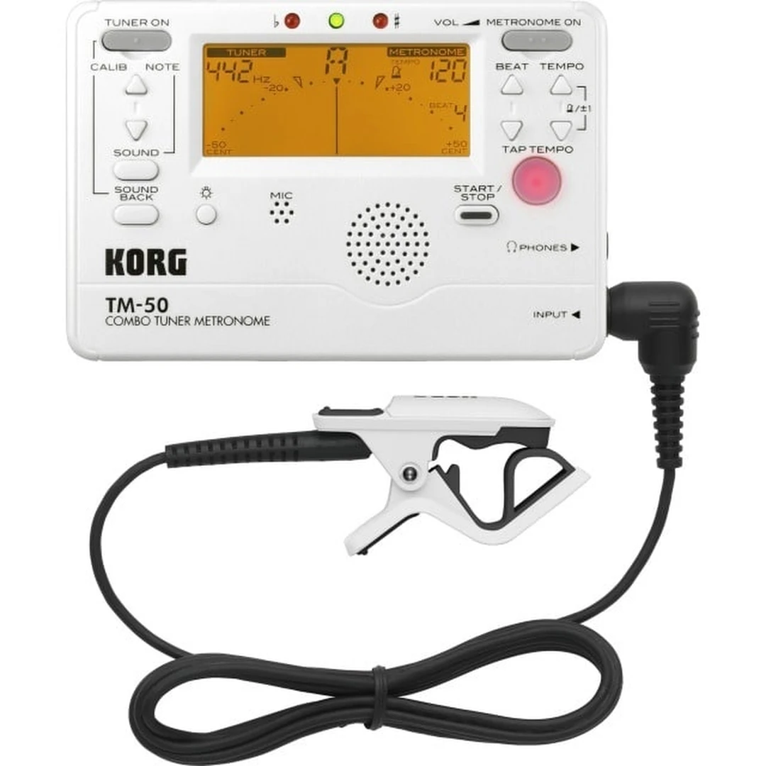 Тюнер-метроном Korg TM-50C PW