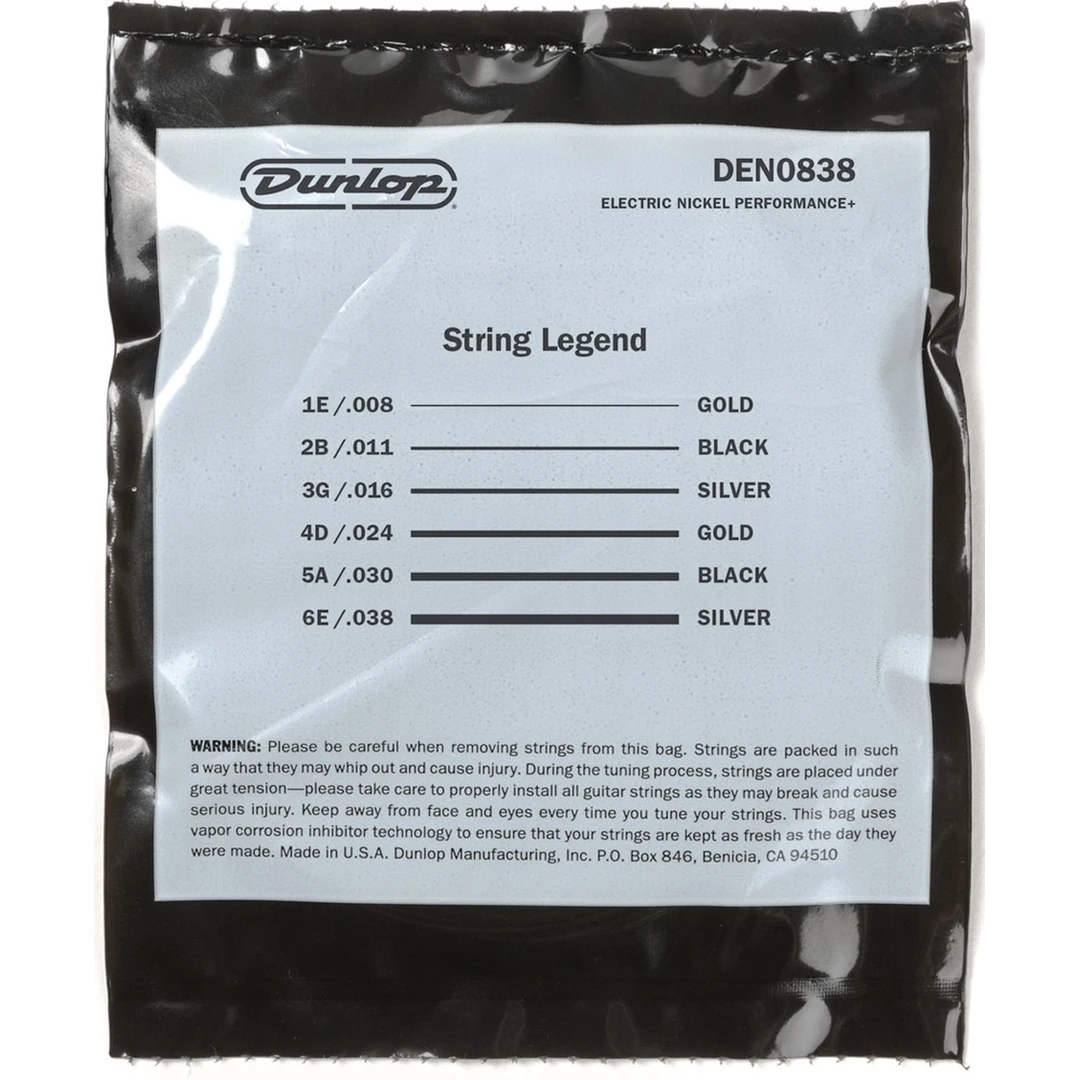 Струны для электрогитары Dunlop DEN0838 8-38
