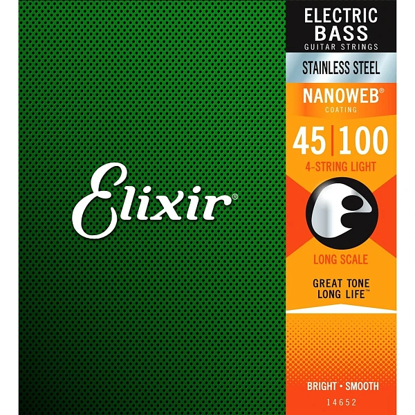 Струны для бас-гитары Elixir 14652 45-100 4-String