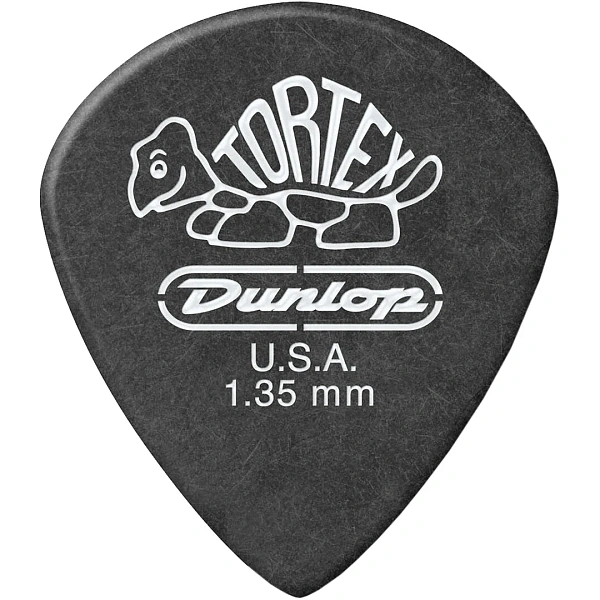 Медиатор Dunlop 482R1.35 Tortex Pitch Black Jazz III 1.35