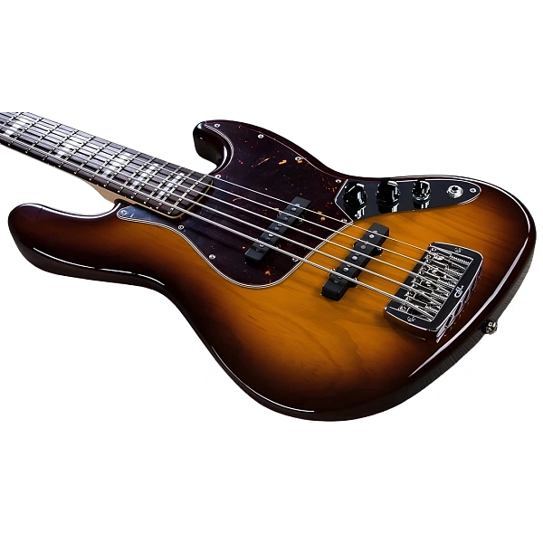 Бас-гитара G&amp;L JB5 Old School Tobacco Sunburst CR