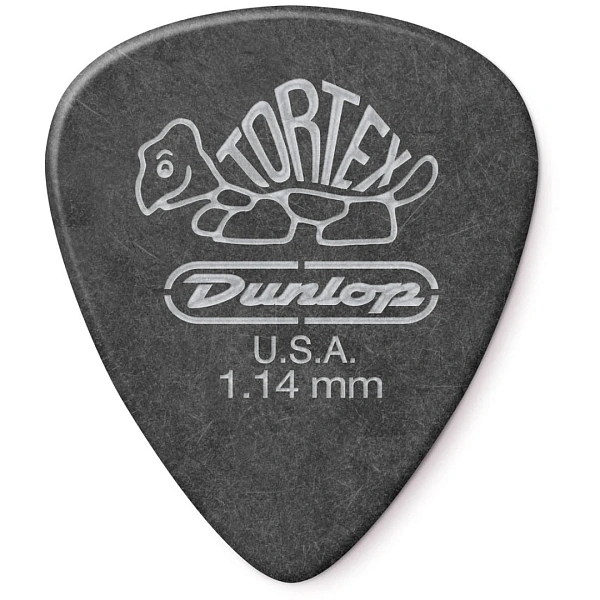 Медиатор Dunlop 488R1.14 Tortex Pitch Black Standard 1.14
