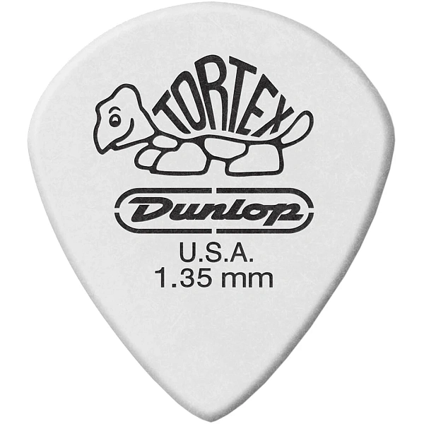 Медиатор Dunlop 478R1.35 Tortex White Jazz III 1.35