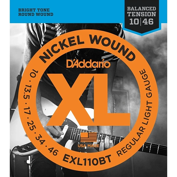 Струны для электрогитары D'Addario EXL110BT 10-46
