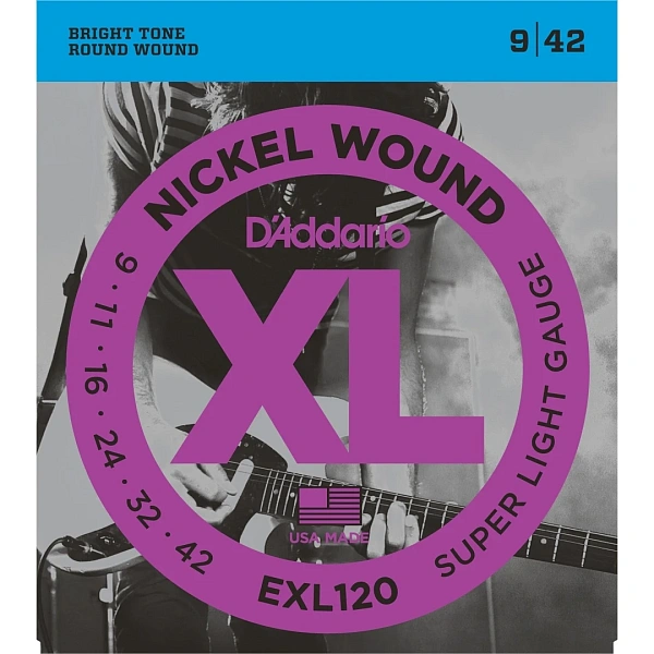 Струны для электрогитары D'Addario EXL120 9-42