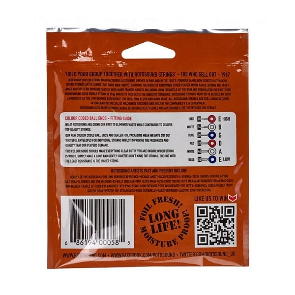 Струны для акустической гитары Rotosound JK12 Strings Phosphor Bronze