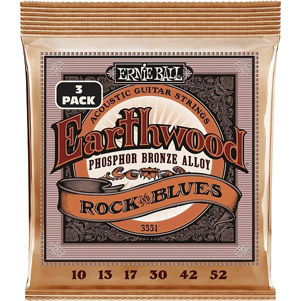Струны для акустической гитары Ernie Ball 3551 10-52