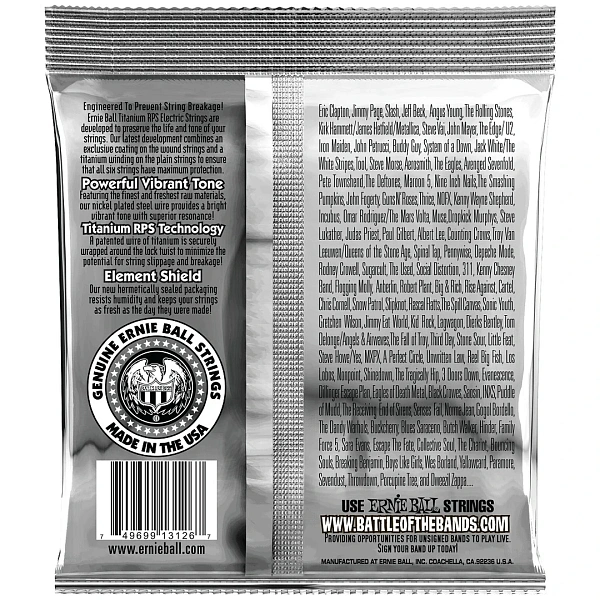 Струны для электрогитары Ernie Ball 3126 12-56