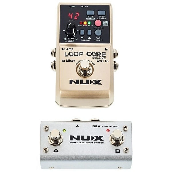Педаль эффектов и футсвитч Nux Loop Core Deluxe Bundle