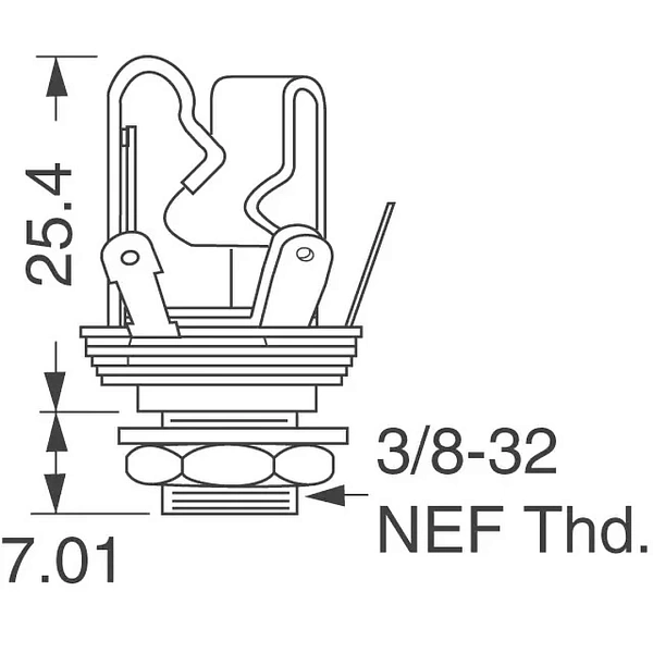 Гнездо Switchcraft 12B 1/4"