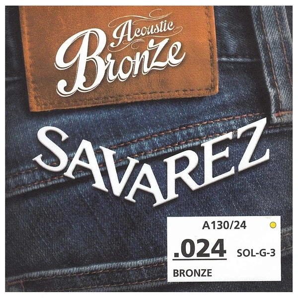 Струна для акустической гитары Savarez A130/24