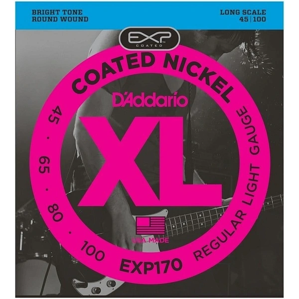 Струны для бас-гитары D'Addario EXP170 45-100