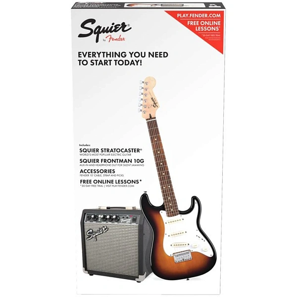 Гитарный набор Fender Squier Stratocaster Pack Brown Sunburst