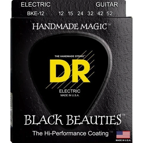 Струны для электрогитары DR Black Beauties BKE-12 12-52