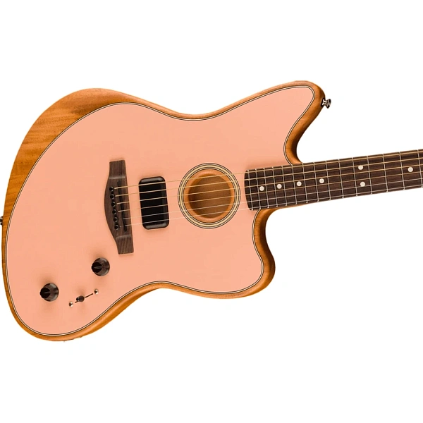 Электроакустическая гитара Fender Acoustasonic Player Jazzmaster Shell Pink