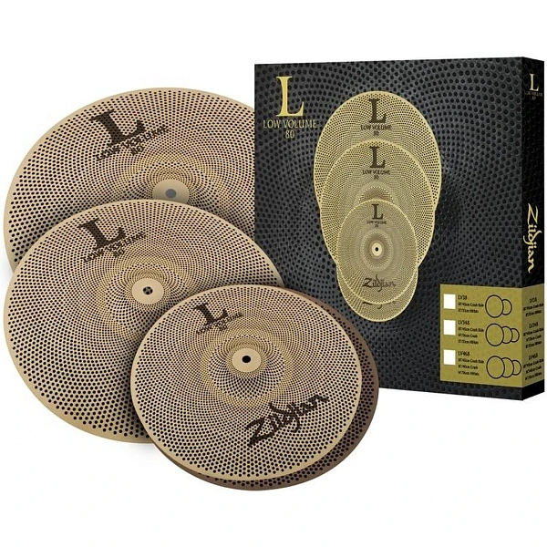 Комплект тарелок Zildjian LV468 L80 Low Volume Cymbal Set (14/16/18)