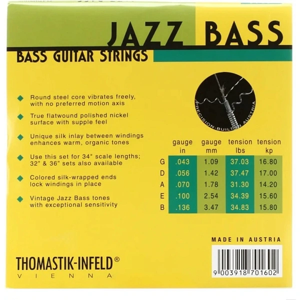 Струны для бас-гитары Thomastik JF345 43-136