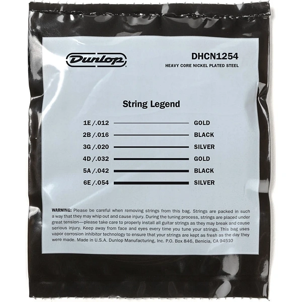 Струны для электрогитары Dunlop DHCN1254 12-54