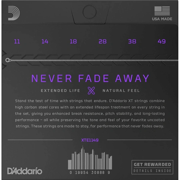 Струны для электрогитары D'Addario XTE1149 11-49