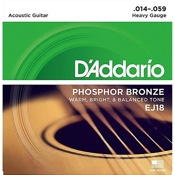 Струны для акустической гитары D’Addario EJ18 14-59
