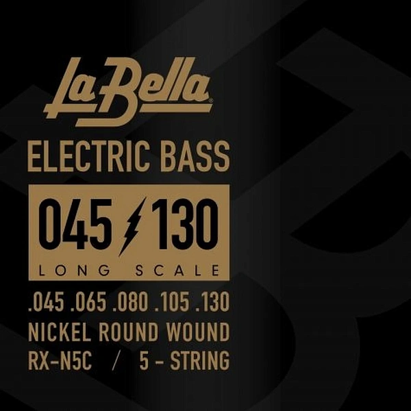 Струны для бас-гитары La Bella RX-N5C RX 45-130