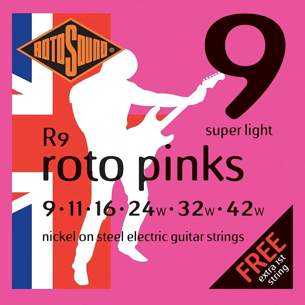 Струны для электрогитары Rotosound R9 Strings Nickel Super Light