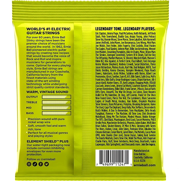 Струны для электрогитары Ernie Ball 3251 10-46
