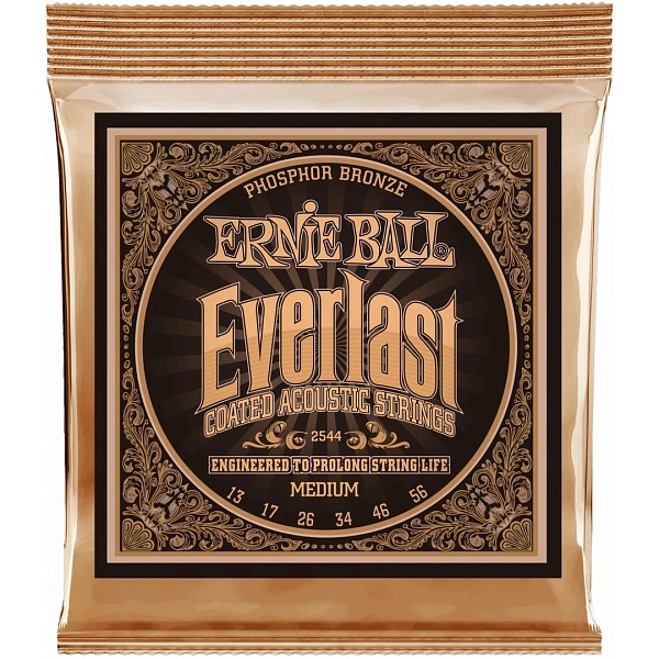 Струны для акустической гитары Ernie Ball 2544 Everlast Phophor Bronze 13-56