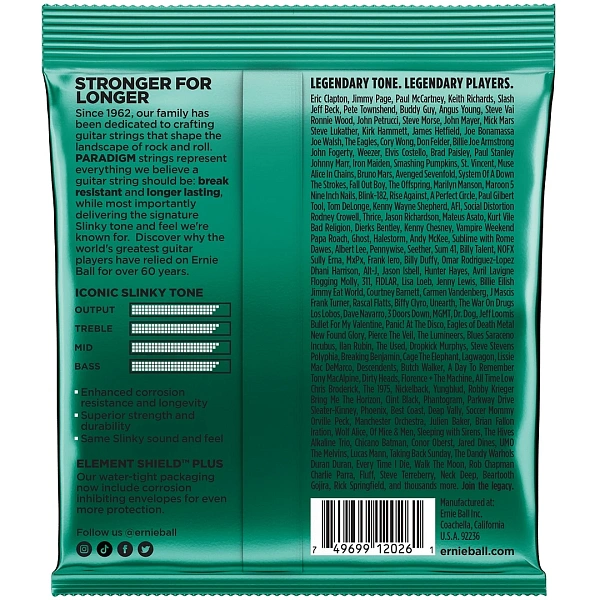 Струны для электрогитары Ernie Ball 2026 12-56