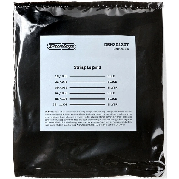 Струны для бас-гитары Dunlop DBN30130T 30-130