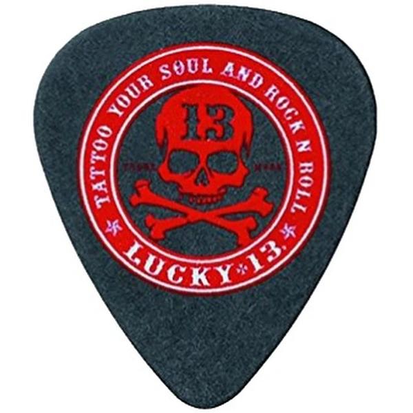 Медиатор Dunlop L12R1.0 Lucky 13 Rock n Roll 1.0